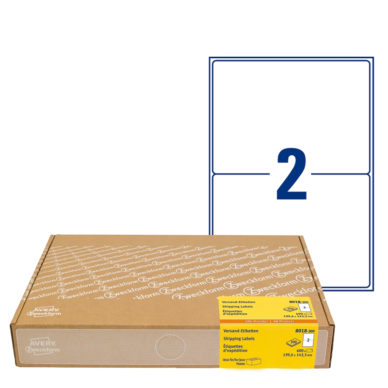 Tulostustarra Avery Shipping Labels - 2