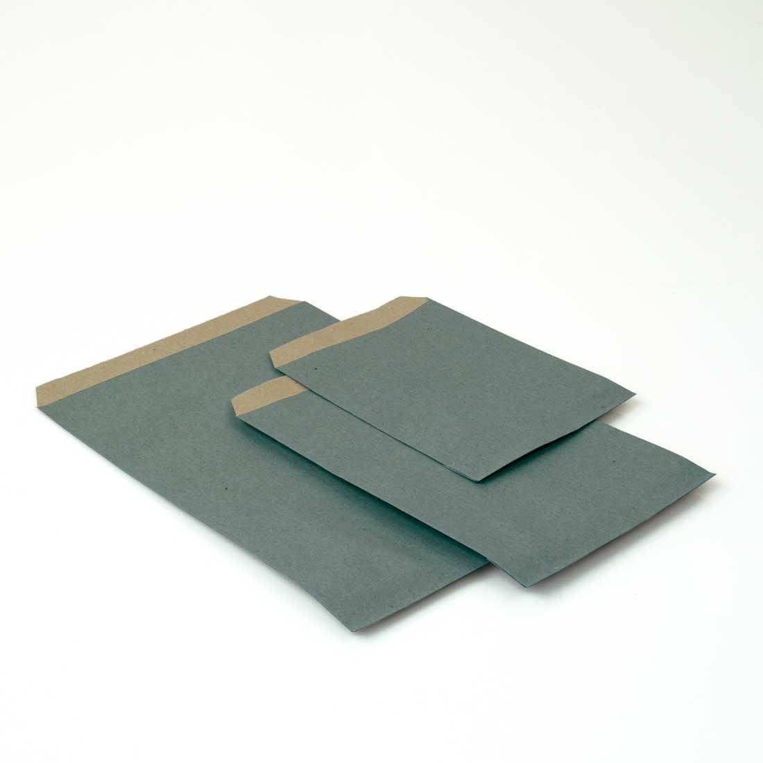 Litteä paperipussi, dusty blue