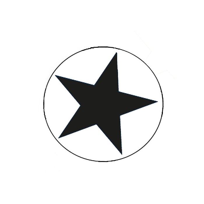 Tarra Pyöreä Tähti, musta - 1