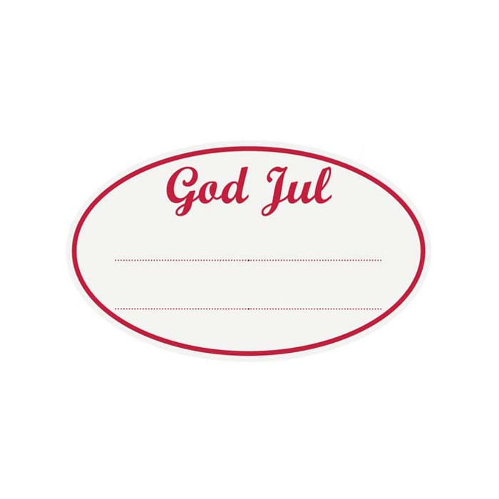 Tarra Ovaali God Jul, valkoinen - 1