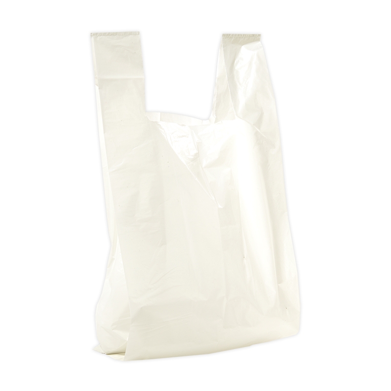 Henkselimuovikassi LDPE-kierrätysmuovi, valkoinen