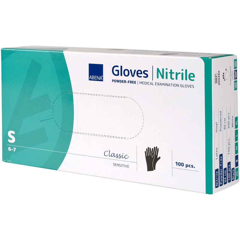 Kertakäyttökäsine Abena Classic Sensitive, nitriili musta - 5