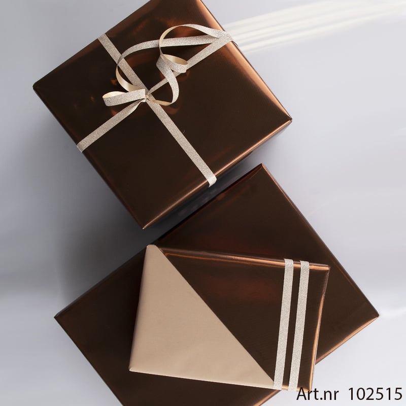 Lahjapaperi Brown Copper, 2-puolinen - 2
