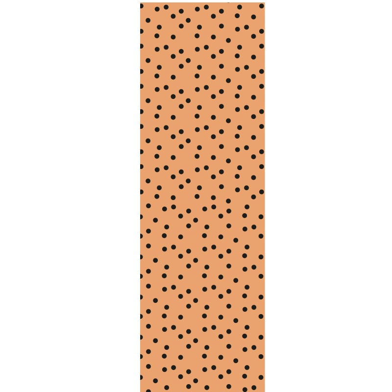 Pitkä sulkijatarra Dots, apricot/black - 2