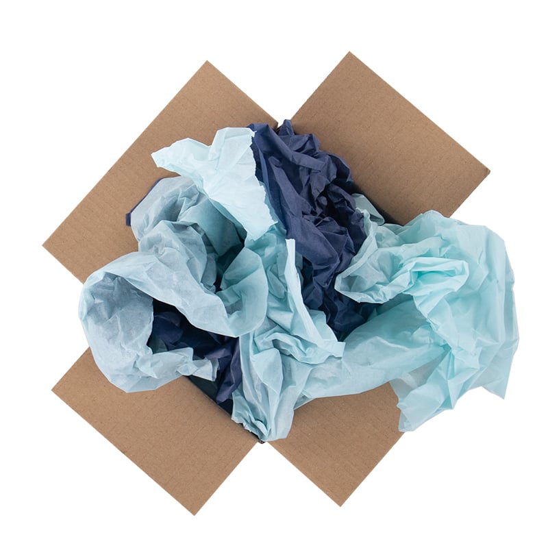 Pakkauspaperi FanFold Miami Blue / Denim Blue - 2