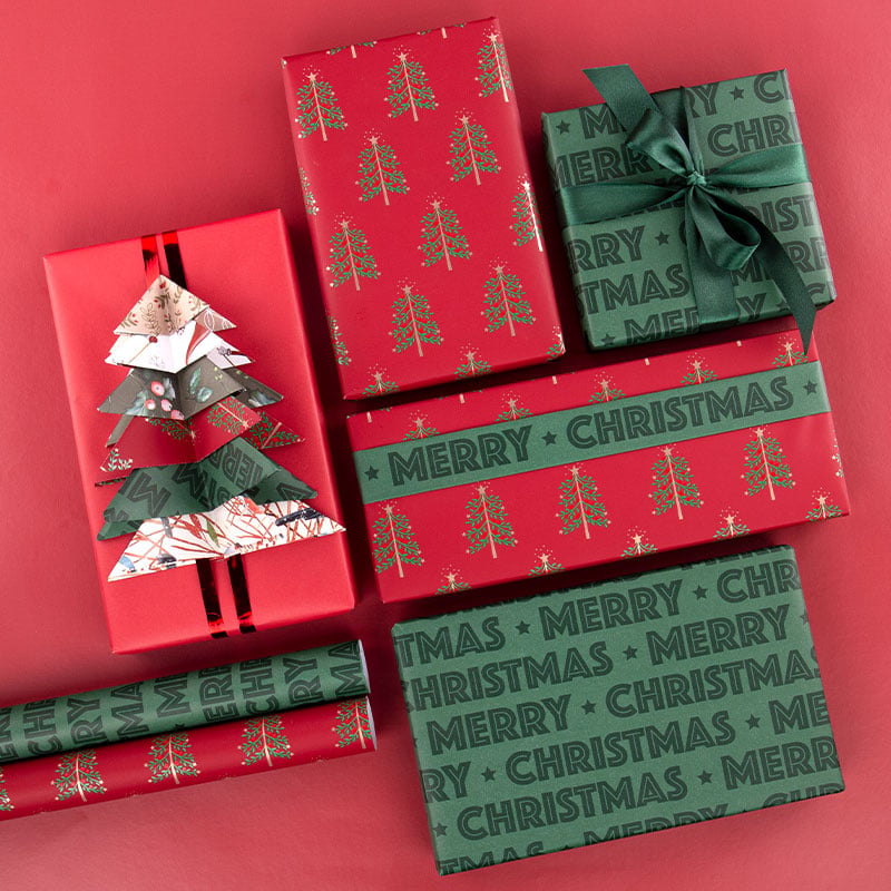 Lahjapaperi For X-mas Green - 2
