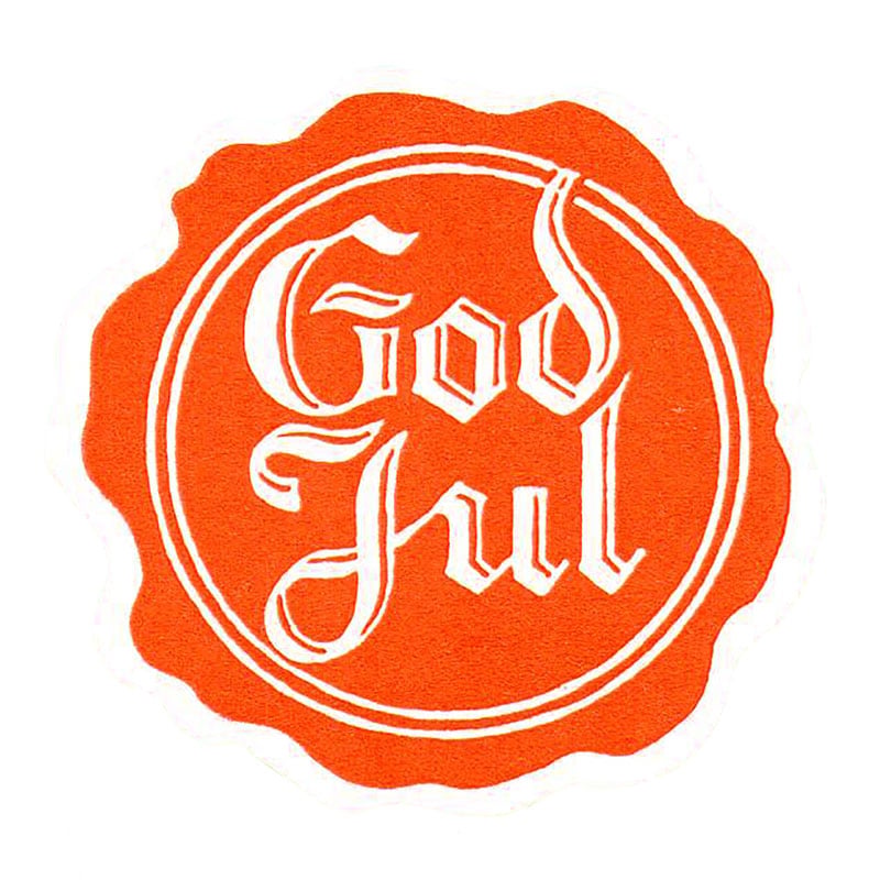 Tarra Sinetti God Jul, punainen/valkoinen