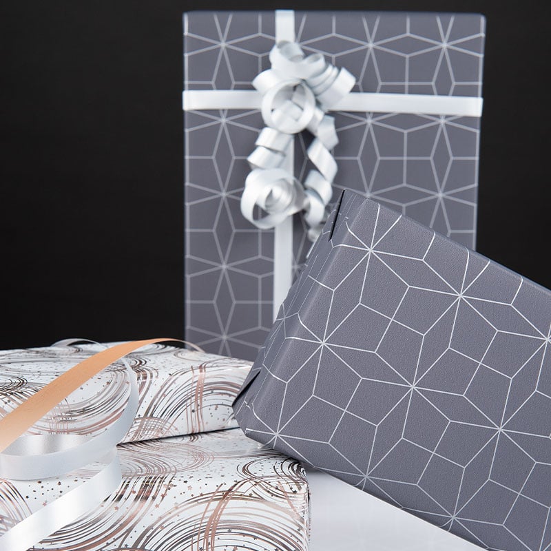 Lahjapaperi Graphic Grey - 3