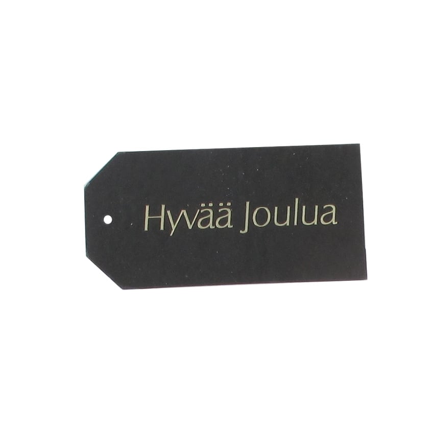 Pakettikortti Hyvää joulua, musta suorakaide - 1