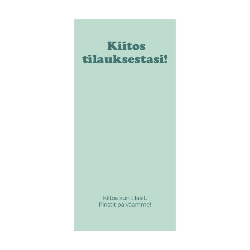Pitkä sulkijatarra tekstillä Fair Green