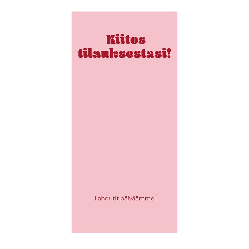 Pitkä sulkijatarra tekstillä French Rouge