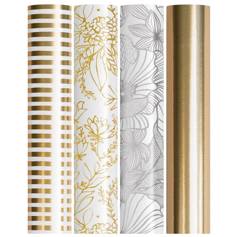 Lahjapaperilajitelma Metallic Mix, 25 rullan laatikko