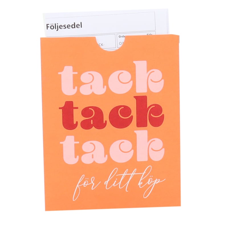 Kuittitasku "Tack för ditt köp" French Rouge - 1
