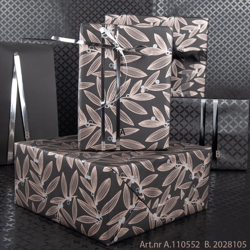 Lahjapaperi Metallic Flora - 3