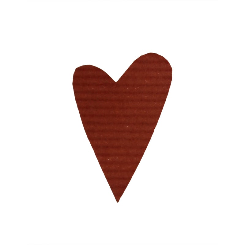 Tarra Modern Heart, punainen riplattu - 3