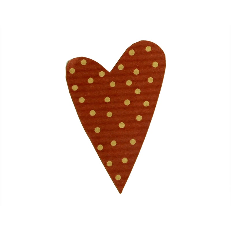 Tarra Modern Heart, viinipunainen ruskeilla pilkuilla - 2