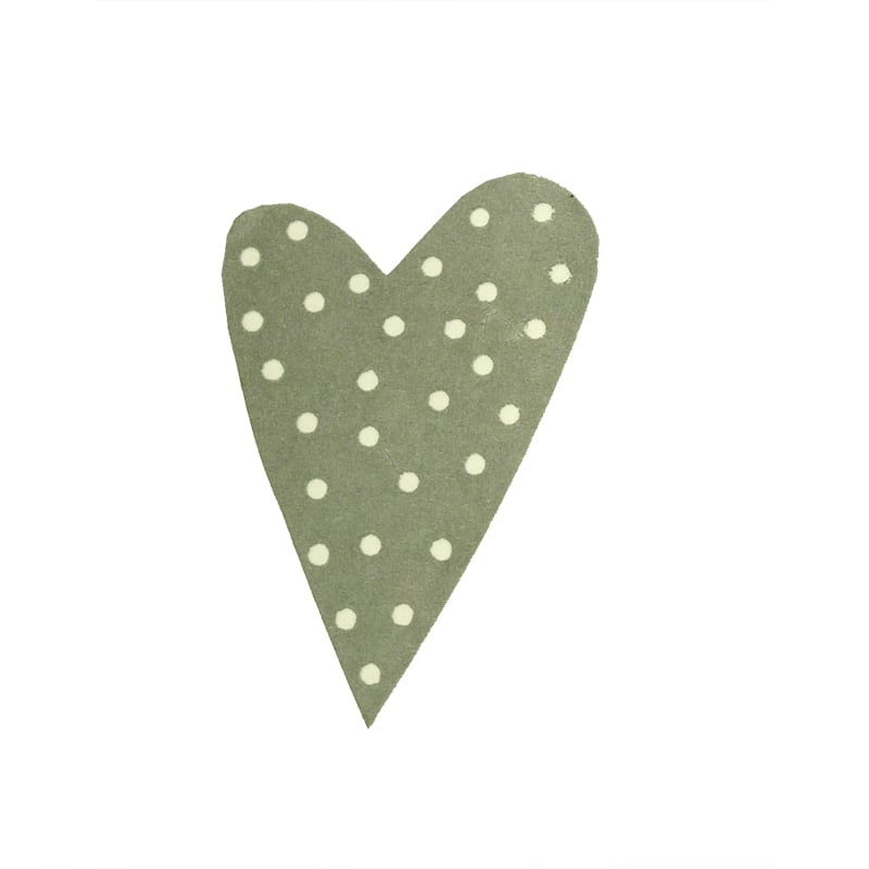 Tarra Modern Heart, harmaa valkoisilla pilkuilla - 2