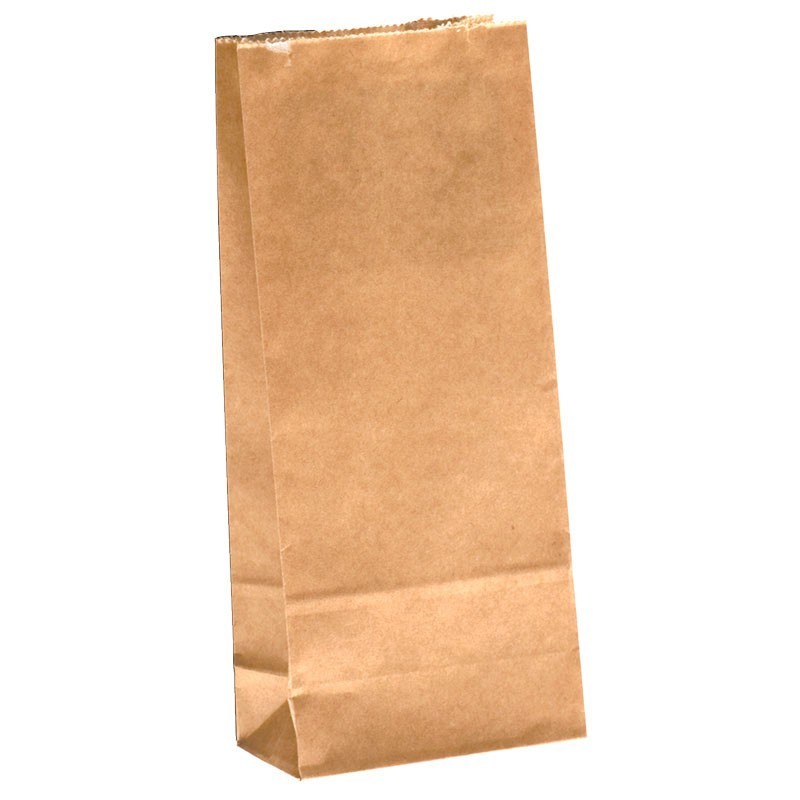 Tasapohjapussi 2-kerroksinen, ruskea