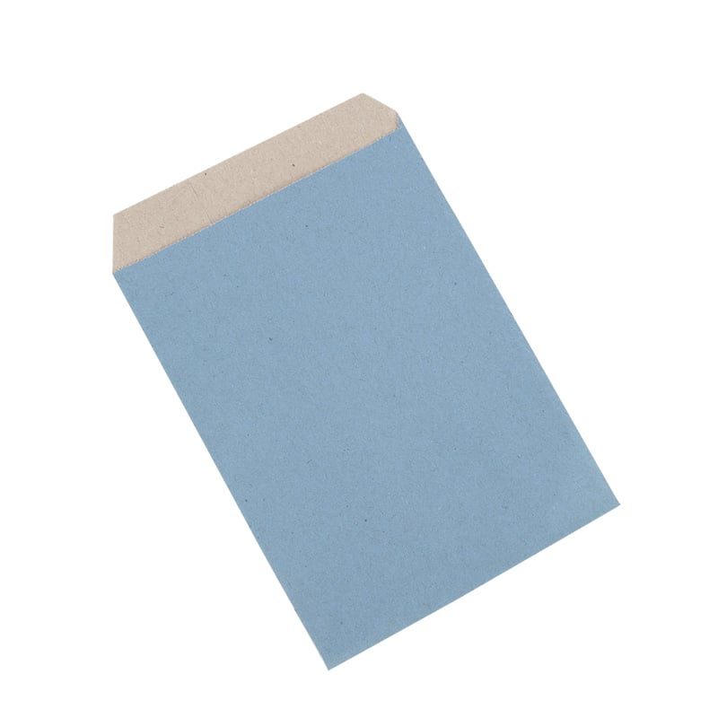 Litteä paperipussi, dusty blue