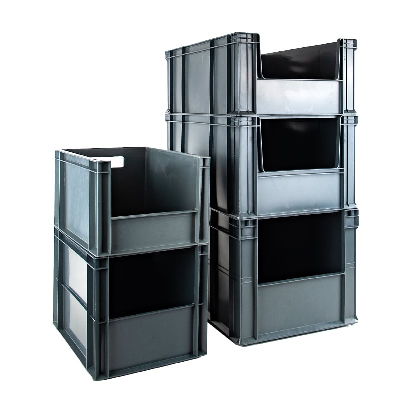 Eurolaatikko Packoplock, edestä avoin - 1