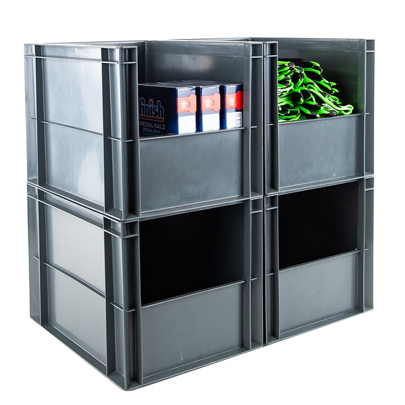 Eurolaatikko Packoplock, edestä avoin - 4