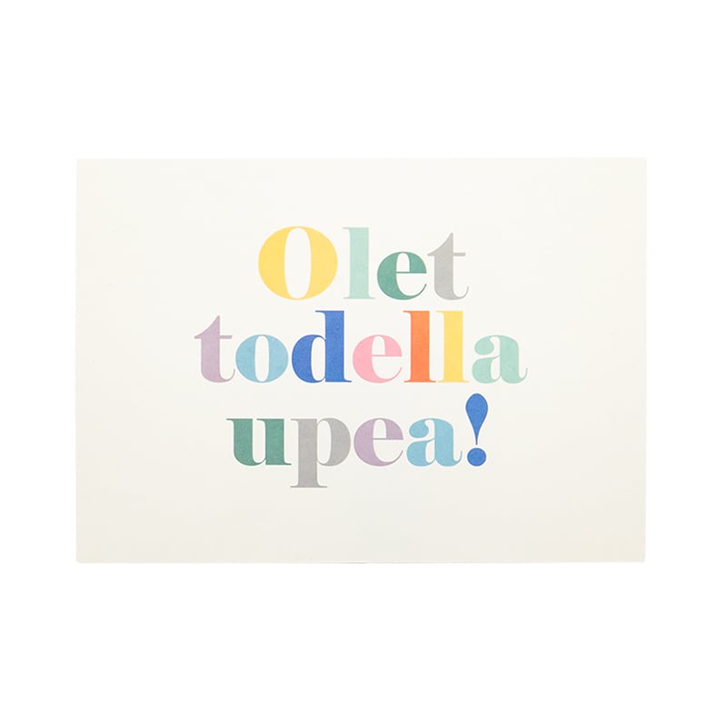 Kiitoskortti POP pastelli "Olet todella upea!" - 1