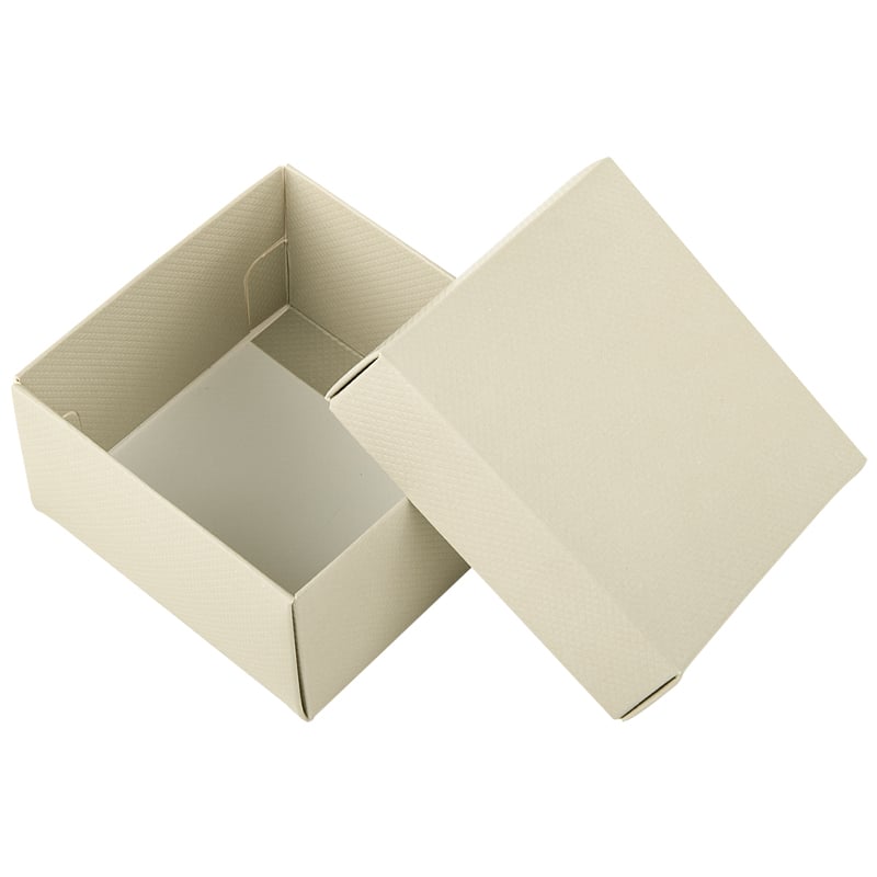 Lahjalaatikko kannella, beige - 3