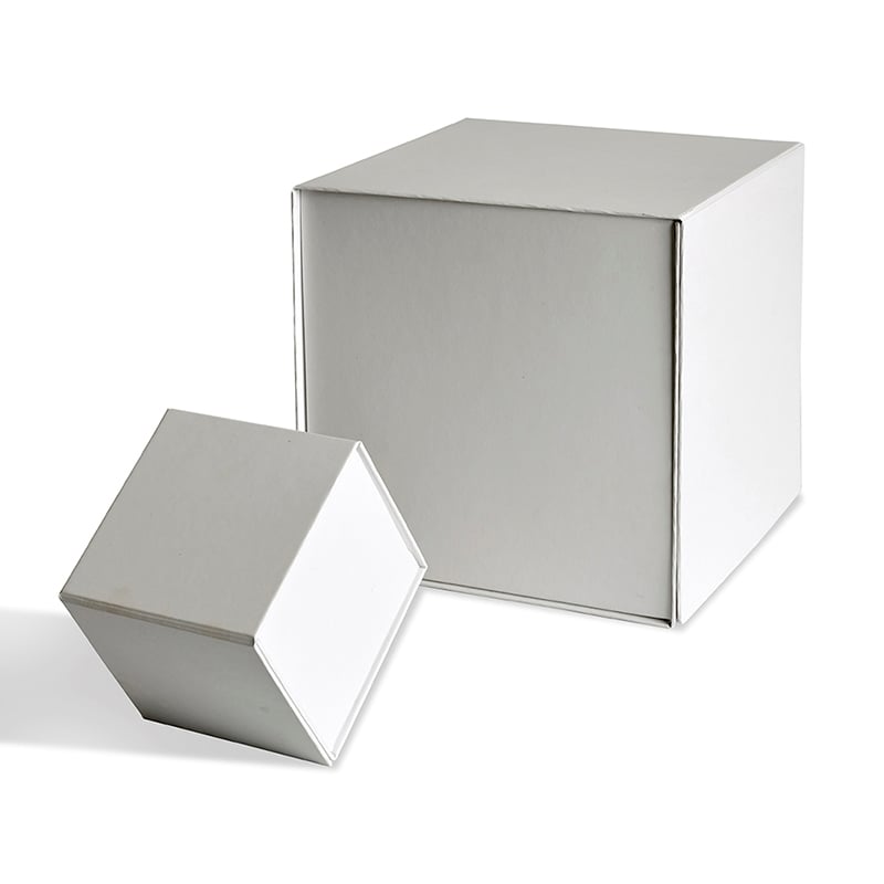 Lahjarasia Premium kuutio magneetilla, valkoinen - 1