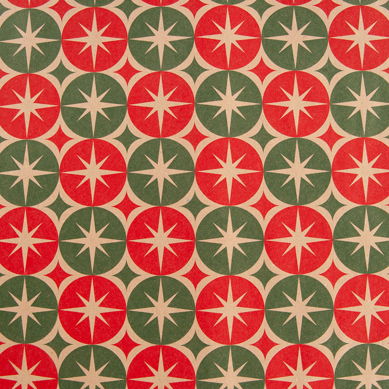 Lahjapaperi Retro Christmas - 1