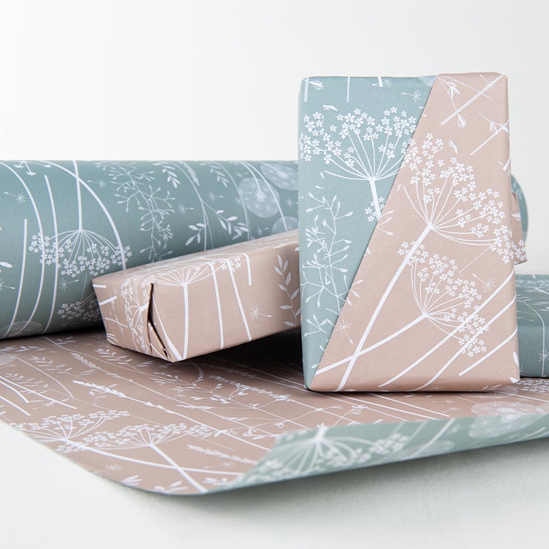 Lahjapaperi Meadow, sininen/beige - 2