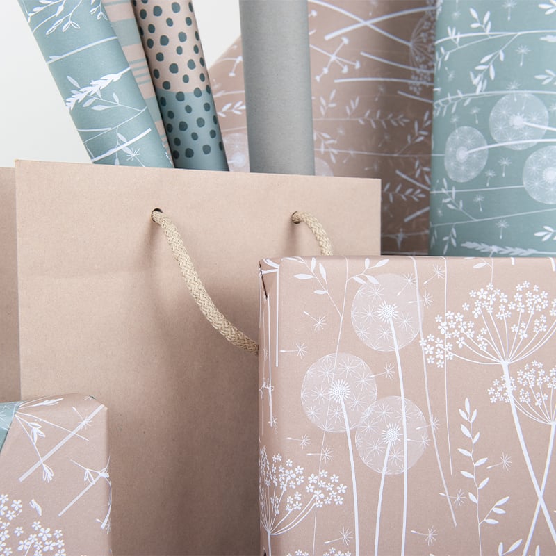 Lahjapaperi Meadow, sininen/beige - 3