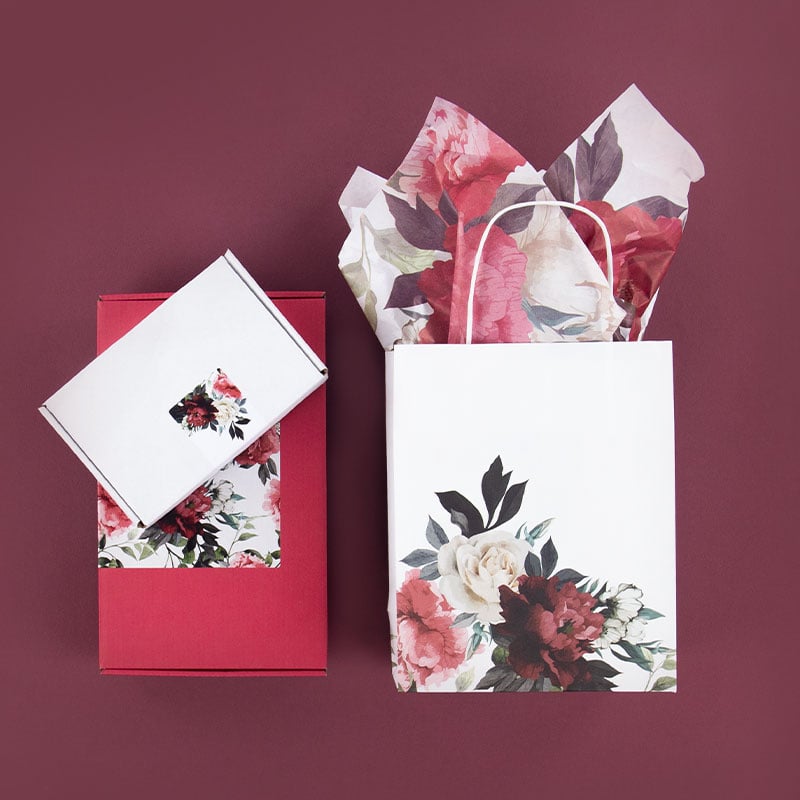 Silkkipaperi Wild Bouquet White - 5