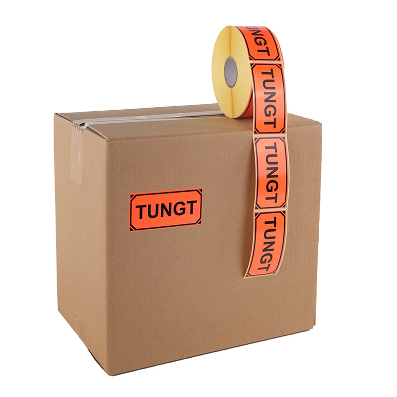 Varoitustarrat "Tungt", ruotsi - 3