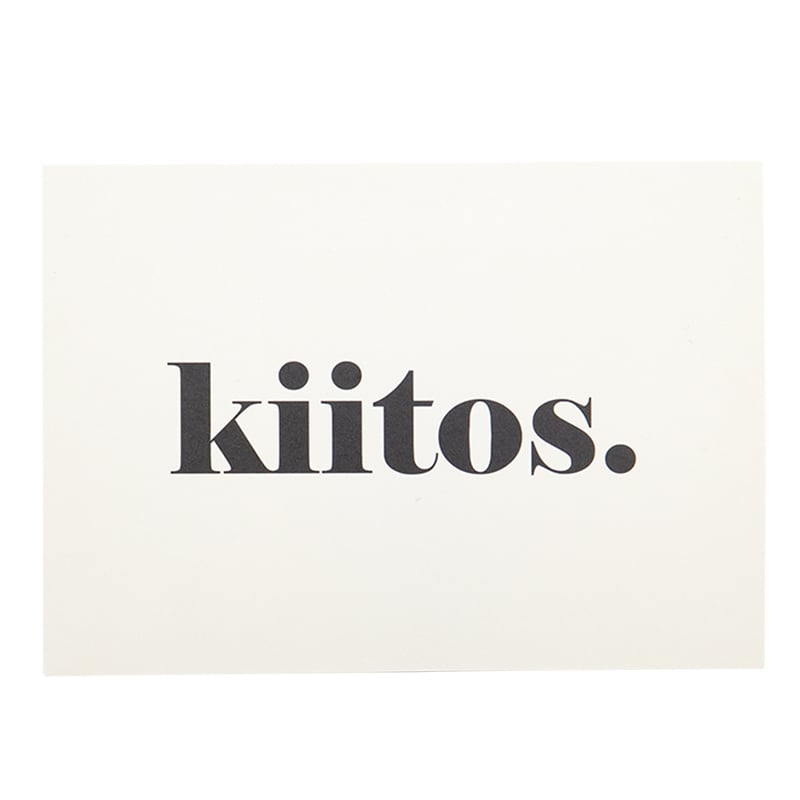 Kiitoskortti Venice Black "Kiitos"