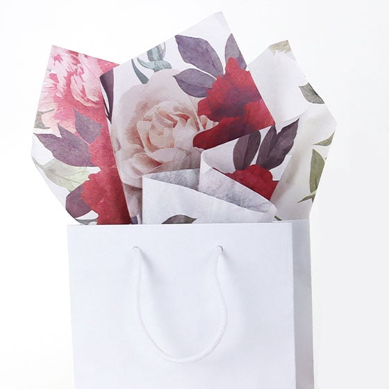 Silkkipaperi Wild Bouquet White - 2