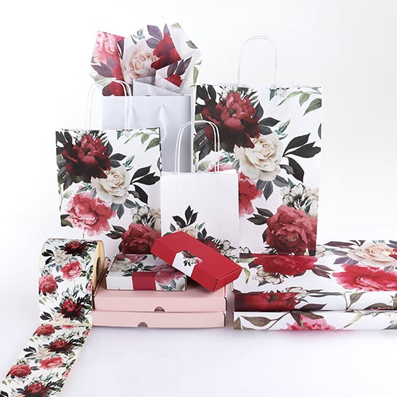 Silkkipaperi Wild Bouquet White - 4