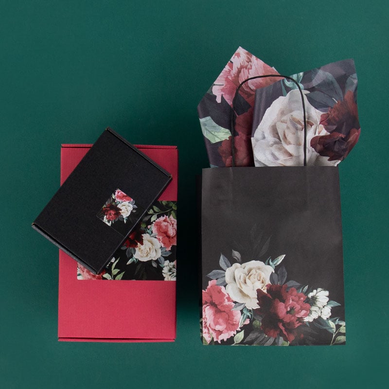 Nyörikannikekassi Wild Bouquet Black - 4