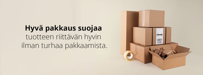 Tuotteen suojaaminen on pakkauksen tärkein tehtävä