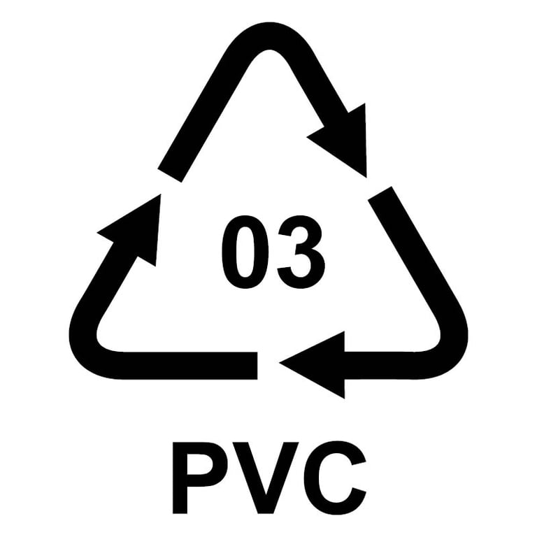 PVC-muovi symboli